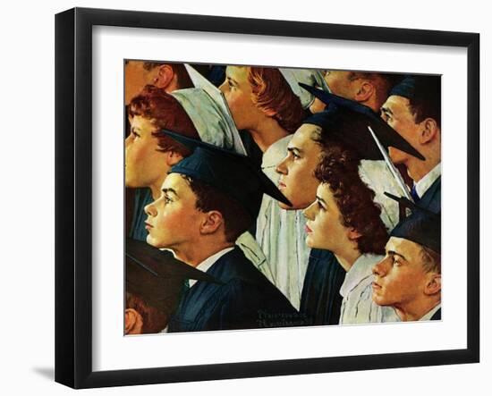 Bright Future Ahead-Norman Rockwell-Framed Giclee Print
