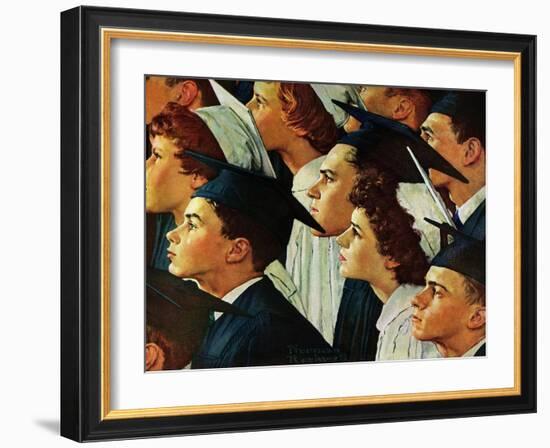 Bright Future Ahead-Norman Rockwell-Framed Giclee Print