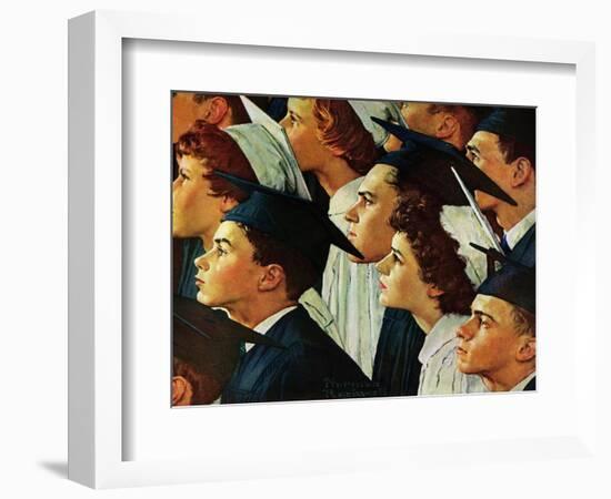 Bright Future Ahead-Norman Rockwell-Framed Giclee Print