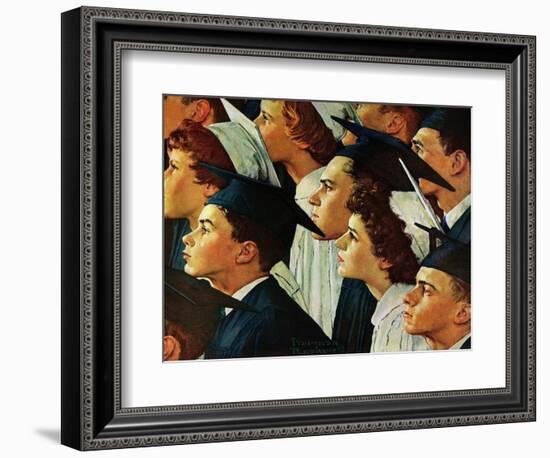 Bright Future Ahead-Norman Rockwell-Framed Giclee Print