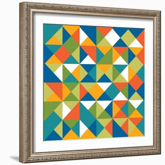 Bright Geometrics I-N. Harbick-Framed Art Print