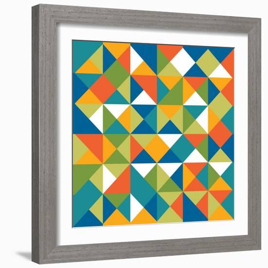 Bright Geometrics I-N. Harbick-Framed Art Print