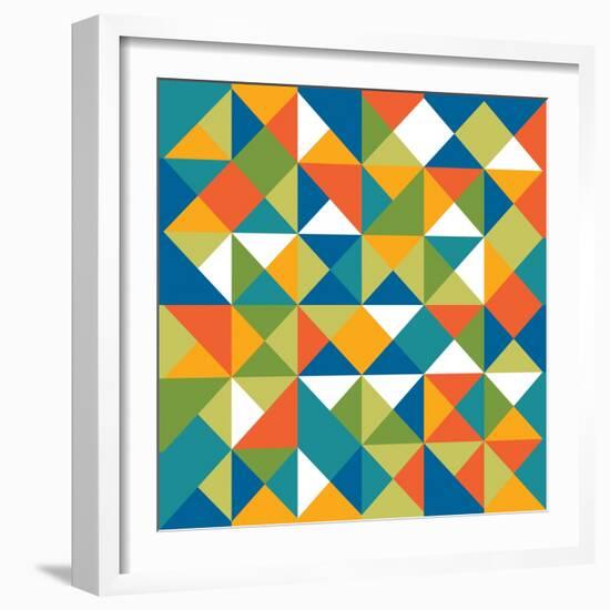 Bright Geometrics I-N. Harbick-Framed Art Print