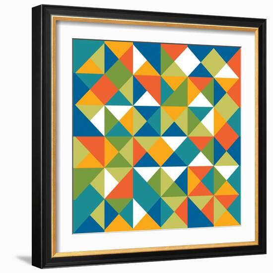 Bright Geometrics I-N. Harbick-Framed Art Print