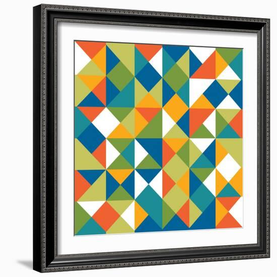 Bright Geometrics II-N. Harbick-Framed Art Print