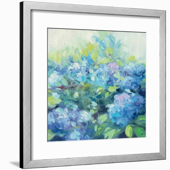 Bright Hydrangea II-Julia Purinton-Framed Premium Giclee Print