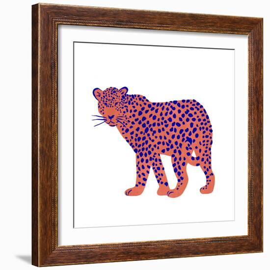 Bright Leopard I-Emma Scarvey-Framed Art Print