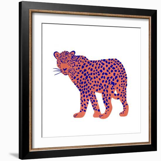 Bright Leopard I-Emma Scarvey-Framed Art Print