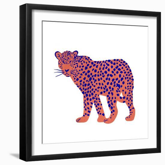 Bright Leopard I-Emma Scarvey-Framed Art Print
