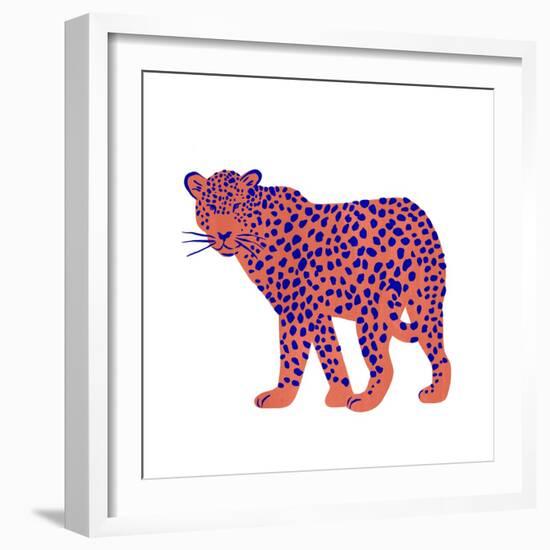 Bright Leopard I-Emma Scarvey-Framed Art Print