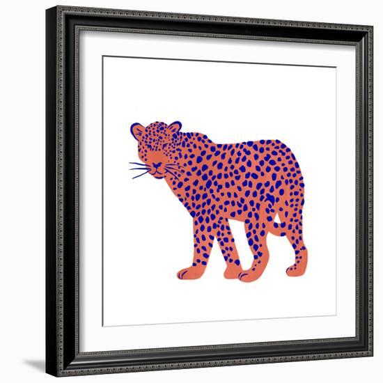 Bright Leopard I-Emma Scarvey-Framed Art Print