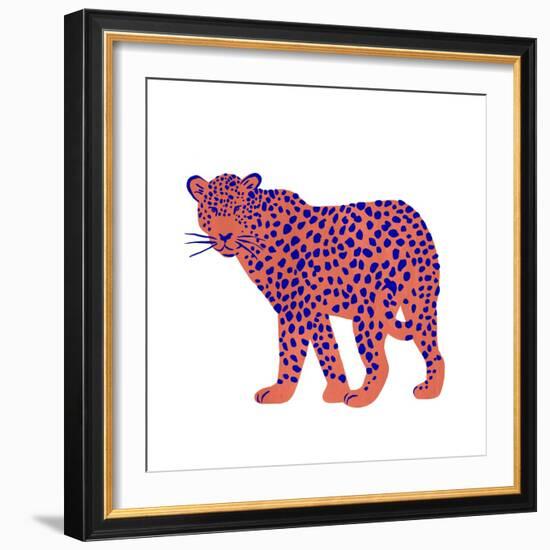 Bright Leopard I-Emma Scarvey-Framed Art Print