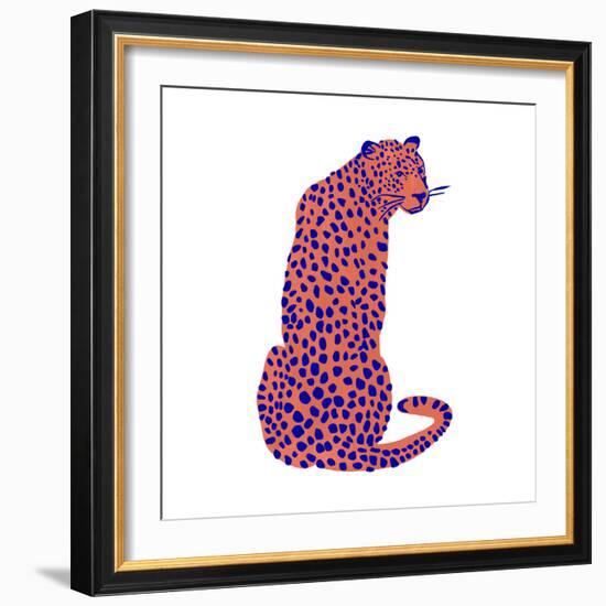 Bright Leopard II-Emma Scarvey-Framed Art Print