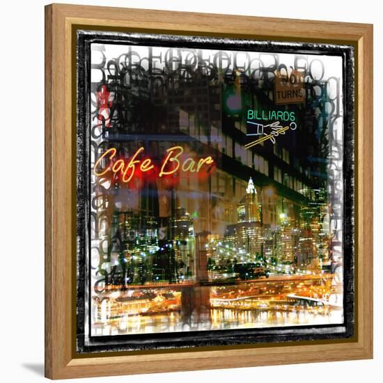 Bright Lights, Bid City-Jean-François Dupuis-Framed Stretched Canvas