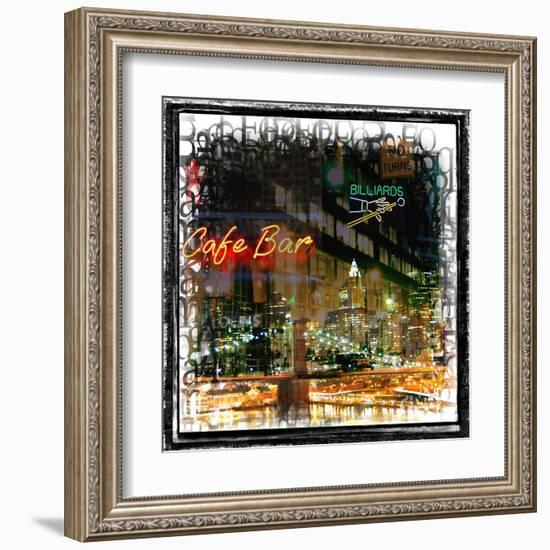 Bright Lights, Bid City-Jean-François Dupuis-Framed Art Print