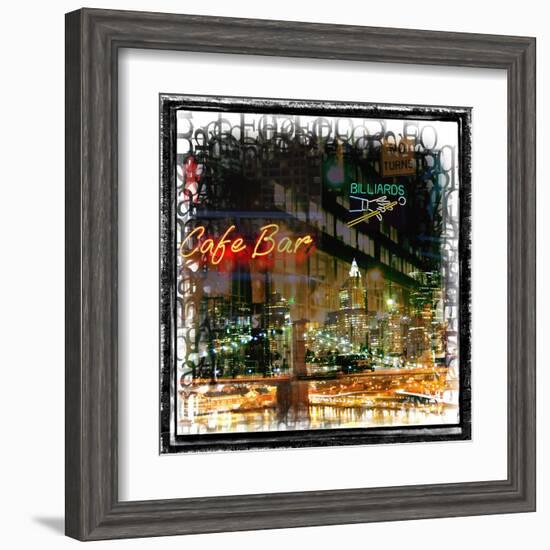 Bright Lights, Bid City-Jean-François Dupuis-Framed Art Print