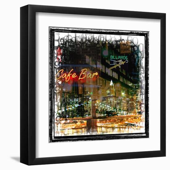 Bright Lights, Bid City-Jean-François Dupuis-Framed Art Print