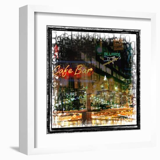 Bright Lights, Bid City-Jean-François Dupuis-Framed Art Print