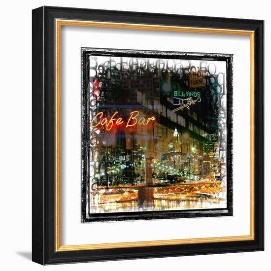 Bright Lights, Bid City-Jean-François Dupuis-Framed Art Print