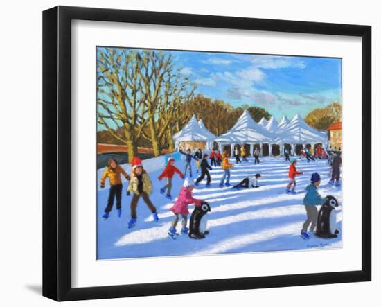Bright morning,Hampton Court Palace Ice Rink,London, 2018-Andrew Macara-Framed Giclee Print