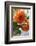 Bright orange flowers on display on kitchen table-Stacy Bass-Framed Photo