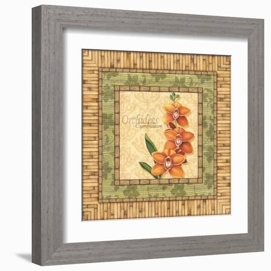 Bright Orchids II-Charlene Audrey-Framed Art Print