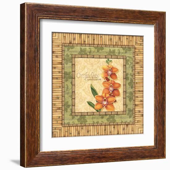 Bright Orchids II-Charlene Audrey-Framed Art Print