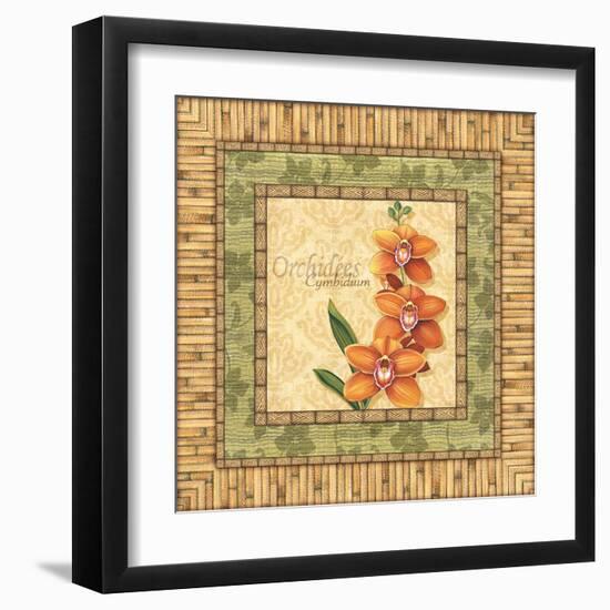 Bright Orchids II-Charlene Audrey-Framed Art Print