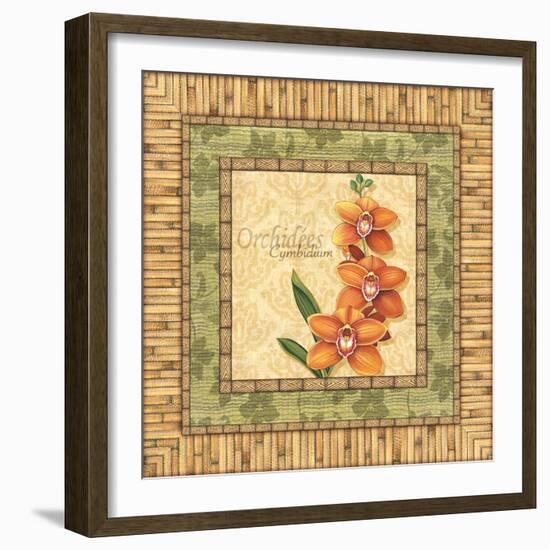 Bright Orchids II-Charlene Audrey-Framed Art Print