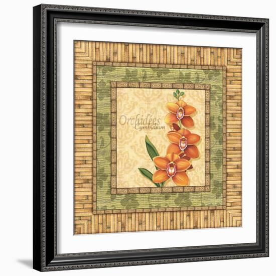 Bright Orchids II-Charlene Audrey-Framed Art Print