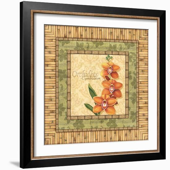 Bright Orchids II-Charlene Audrey-Framed Premium Giclee Print