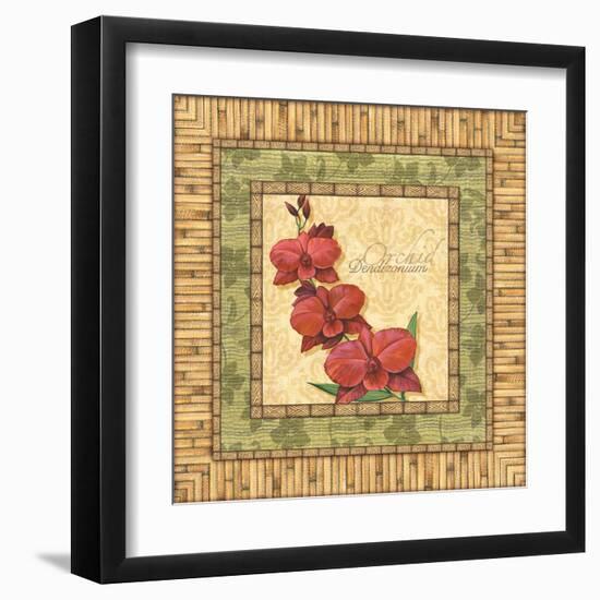 Bright Orchids III-Charlene Audrey-Framed Art Print