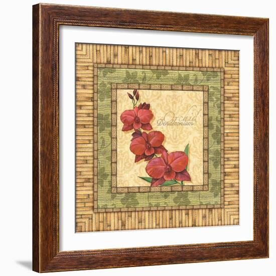 Bright Orchids III-Charlene Audrey-Framed Art Print