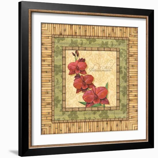 Bright Orchids III-Charlene Audrey-Framed Art Print