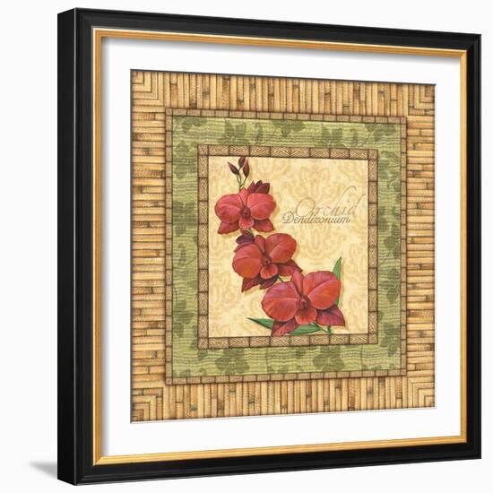 Bright Orchids III-Charlene Audrey-Framed Art Print