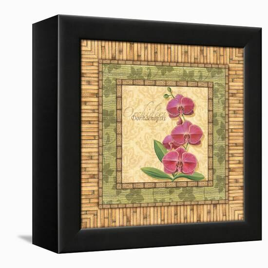 Bright Orchids IV-Charlene Audrey-Framed Stretched Canvas