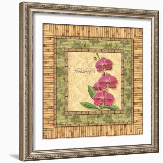 Bright Orchids IV-Charlene Audrey-Framed Art Print