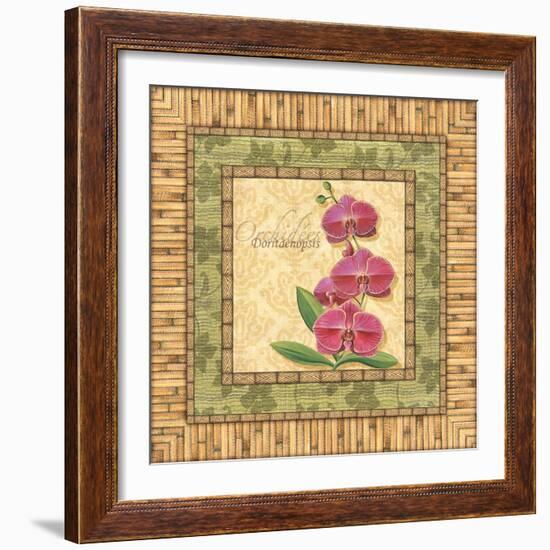 Bright Orchids IV-Charlene Audrey-Framed Art Print