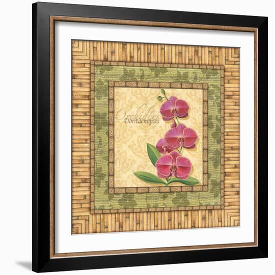 Bright Orchids IV-Charlene Audrey-Framed Art Print