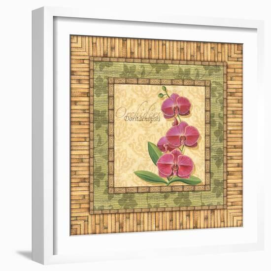 Bright Orchids IV-Charlene Audrey-Framed Art Print