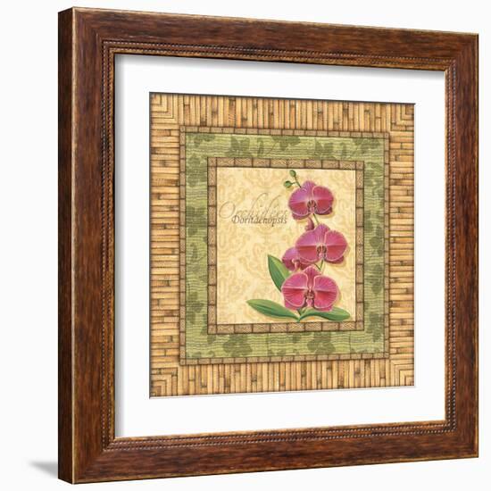 Bright Orchids IV-Charlene Audrey-Framed Art Print