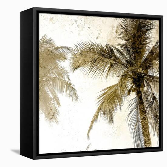 Bright Palm Gold 2-Kimberly Allen-Framed Stretched Canvas