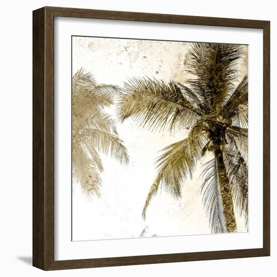 Bright Palm Gold 2-Kimberly Allen-Framed Art Print