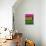 Bright Pink and Green Abstract-Hallie Clausen-Art Print displayed on a wall