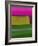 Bright Pink and Green Abstract-Hallie Clausen-Framed Art Print