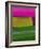 Bright Pink and Green Abstract-Hallie Clausen-Framed Art Print