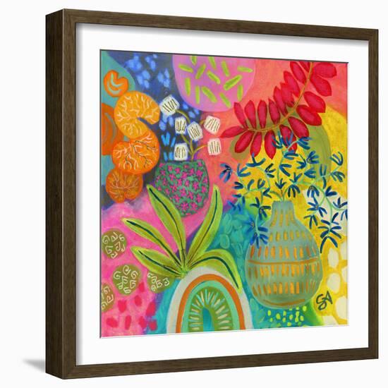 Bright Pots-Suzanne Allard-Framed Art Print