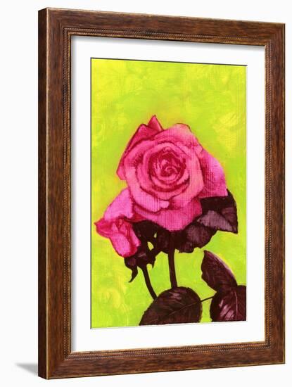 Bright Rose, 1980s-George Adamson-Framed Giclee Print