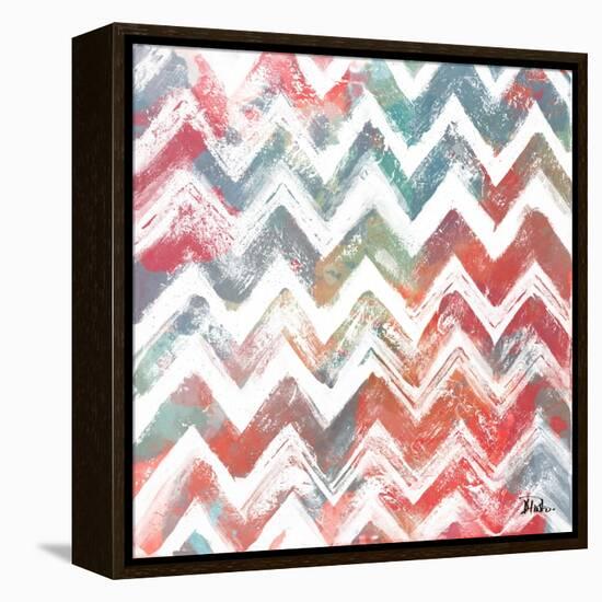 Bright Rustic Chevron-Patricia Pinto-Framed Stretched Canvas