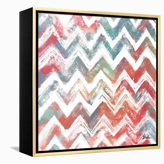 Bright Rustic Chevron-Patricia Pinto-Framed Stretched Canvas